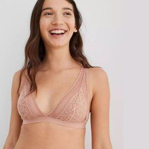Aerie Cozy Lace Plunge Bralette - 2 for 1